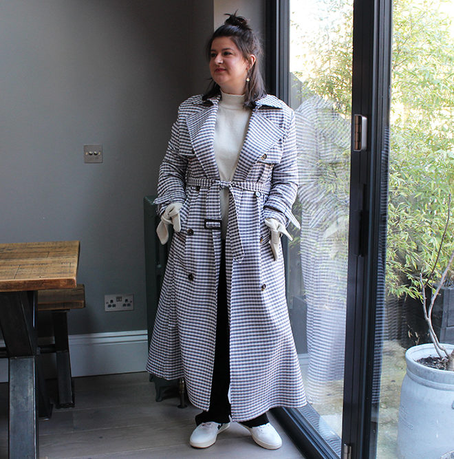 Gingham Trench2