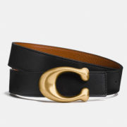 Coach signature reversible belt