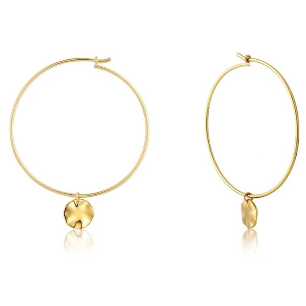 Ania Haie Gold Hammered Hoops