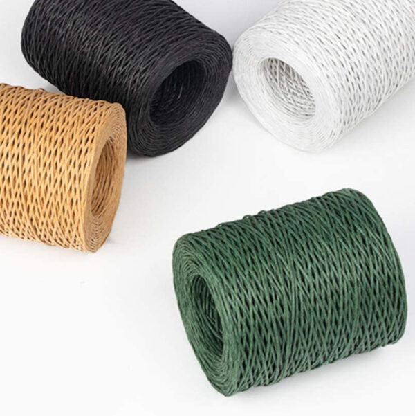 bind wire green paper covered
