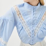 blue-lydia-millen-lace-cotton-voile-woven-blouse